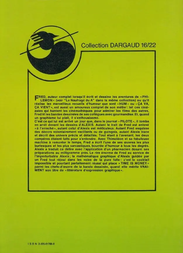 Verso de l'album Timoléon 16/22 Tome 4 4 pas dans l'avenir (II)