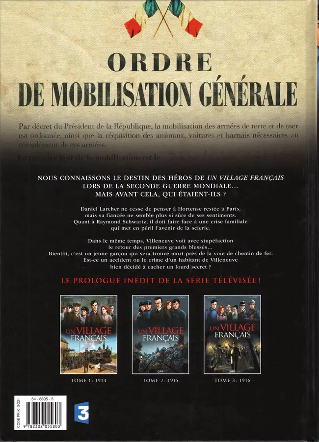 Verso de l'album Un village français Tome 3 1916