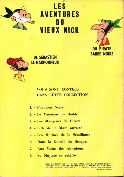 Verso de l'album Le Vieux Nick et Barbe-Noire Tome 9 L'or du El Terrible