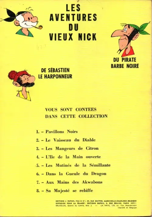 Verso de l'album Le Vieux Nick et Barbe-Noire Tome 9 L'or du El Terrible