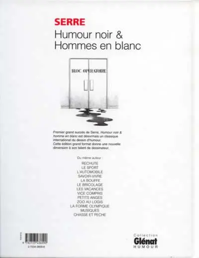 Verso de l'album Humour noir et hommes en blanc Humour noir & hommes en blanc