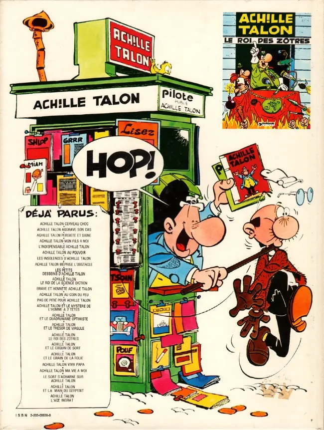 Verso de l'album Achille Talon Tome 7 les insolences d'Achille Talon