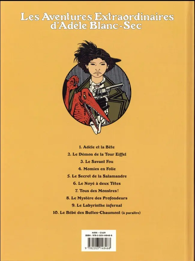 Verso de l'album Les Aventures Extraordinaires d'Adèle Blanc-Sec Tome 3 Le Savant Fou