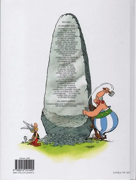 Verso de l'album Astérix Tome 10 Astérix légionnaire
