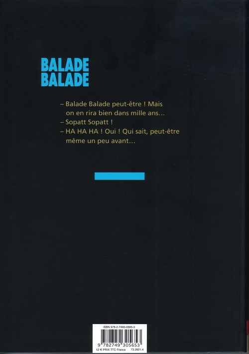 Verso de l'album Balade Balade