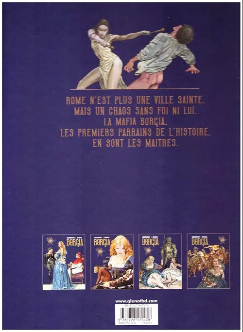 Verso de l'album Borgia Tome IV Tout est vanité