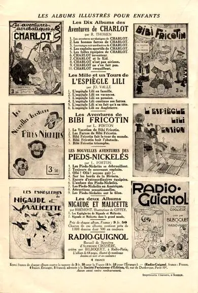 Verso de l'album Charlot 1ère Série - SPE Tome 1 Les aventures acrobatiques de Charlot