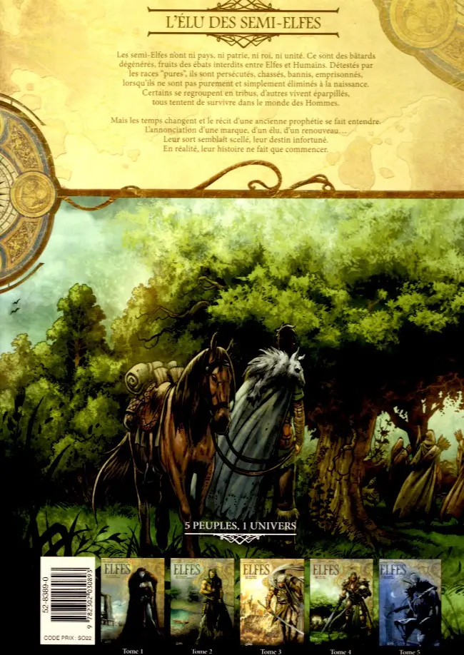 Verso de l'album Elfes Tome 4 L'Élu des semi-Elfes