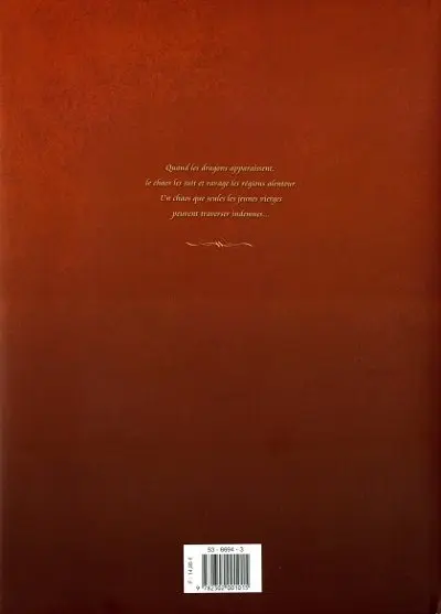 Verso de l'album La Geste des Chevaliers Dragons Tome 1 Jaïna