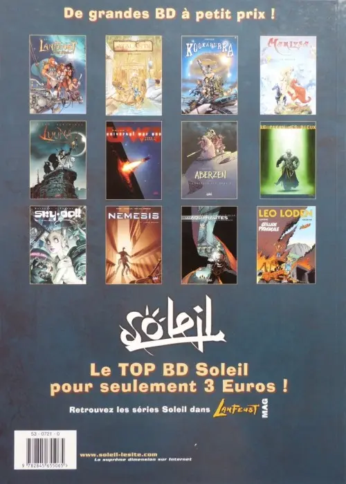 Verso de l'album Lanfeust des Étoiles Tome 1 Un, deux... Troy