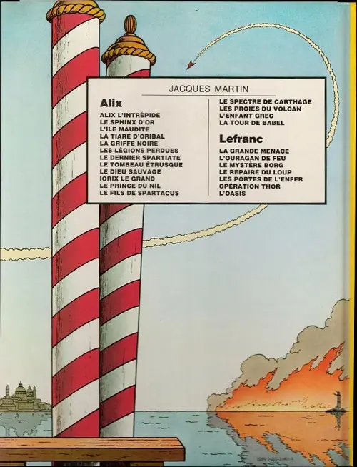 Verso de l'album Lefranc Tome 3 Le mystère Borg