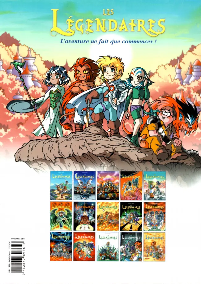 Verso de l'album Les Légendaires Tome 3 Frères Ennemis