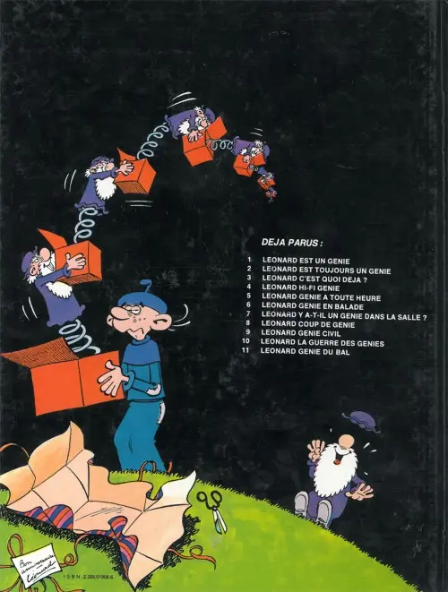 Verso de l'album Léonard Tome 5 Génie à toute heure