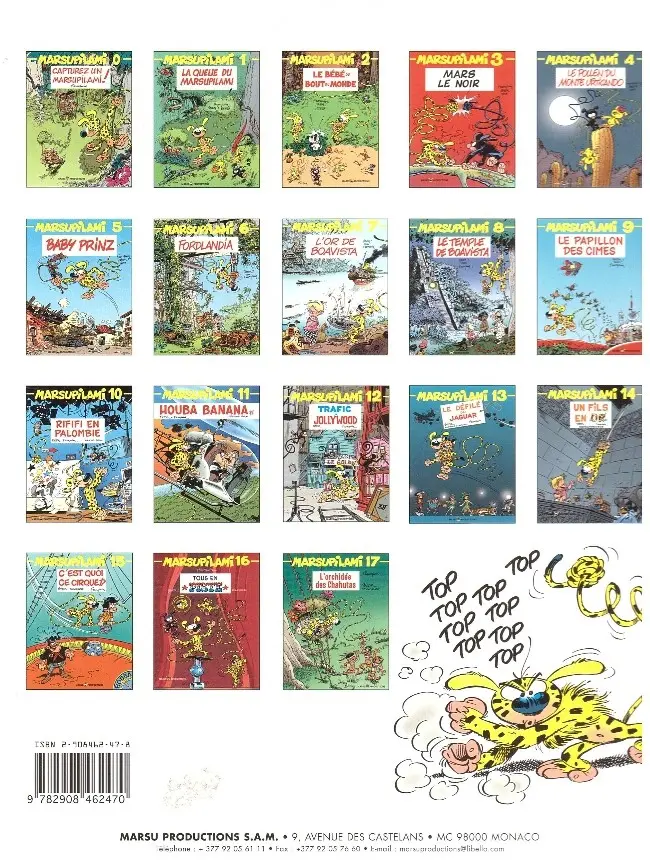 Verso de l'album Marsupilami Tome 7 L'or de Boavista