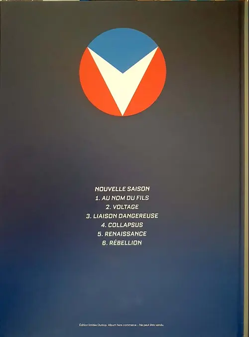 Verso de l'album Michel Vaillant Tome 6 Rébellion