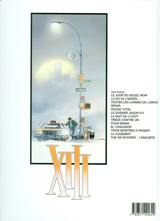 Verso de l'album XIII Tome 7 La nuit du 3 août