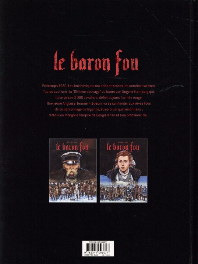 Verso de l'album Le Baron Fou Tome 1