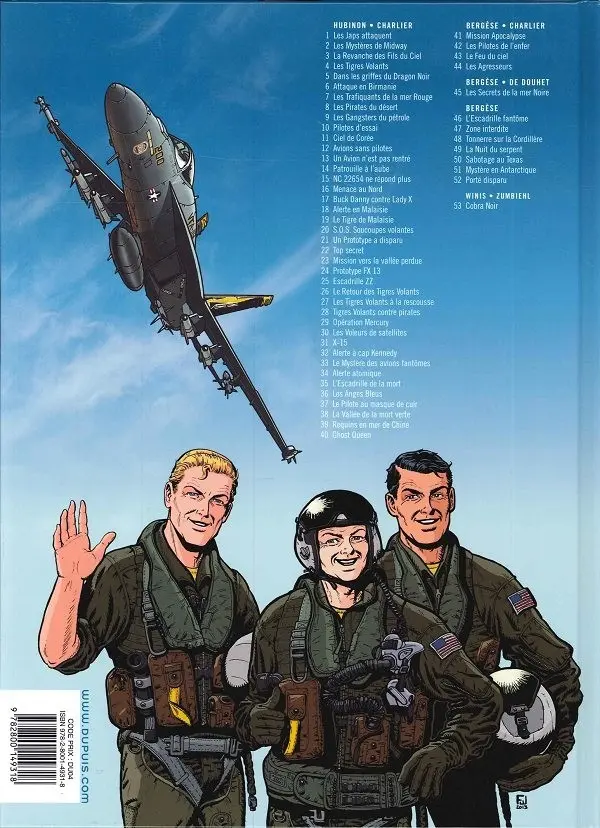 Verso de l'album Buck Danny Tome 53 Cobra noir
