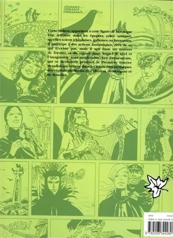 Verso de l'album Corto Maltese Tome 13 Les Celtiques