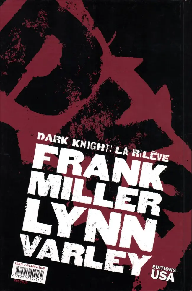Verso de l'album Batman - Dark Knight : La relève Tome 3 DK2 - Tome 3