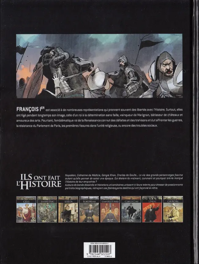 Verso de l'album Ils ont fait l'Histoire Tome 25 François 1er