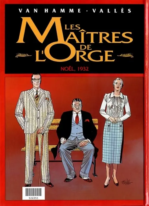 Verso de l'album Les Maîtres de l'Orge Adrien, 1917 / Noël, 1932