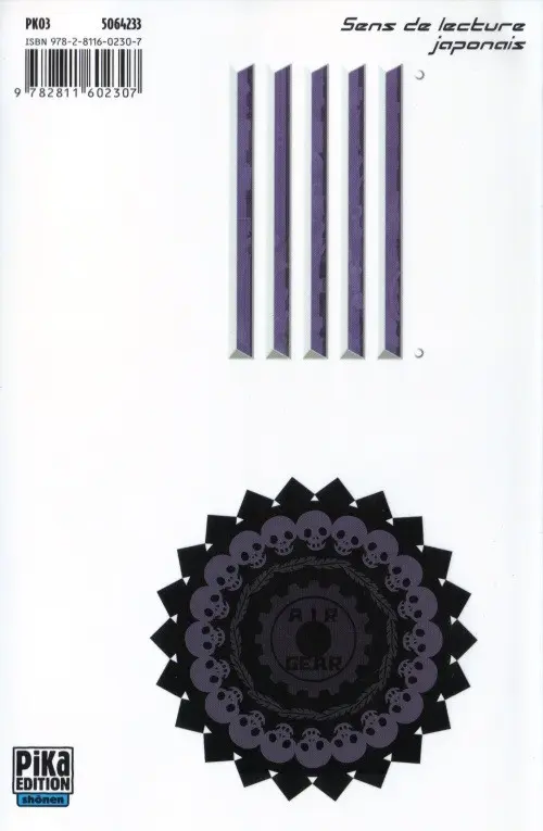 Verso de l'album Air gear 20