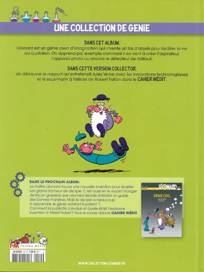 Verso de l'album La Collection Léonard Tome 29 Léonard est toujours un génie