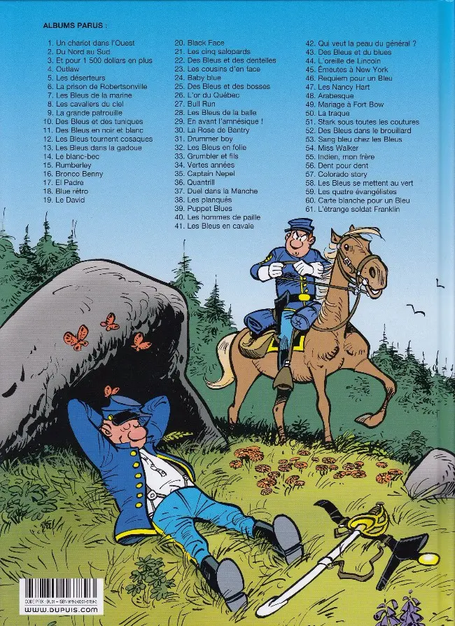 Verso de l'album Les Tuniques Bleues Tome 61 L'étrange soldat Franklin
