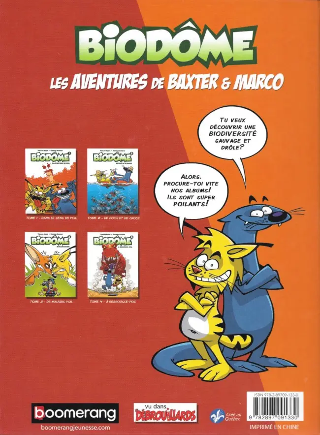 Verso de l'album Biozone - Biodôme Tome 4 À rebrousse-poil