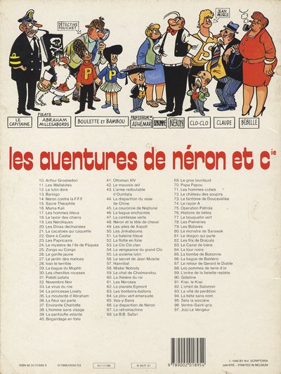 Verso de l'album Les Aventures de Néron et Co Tome 97 Jojo le vengeur