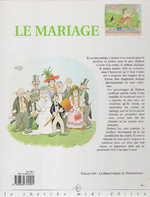 Verso de l'album Le Mariage
