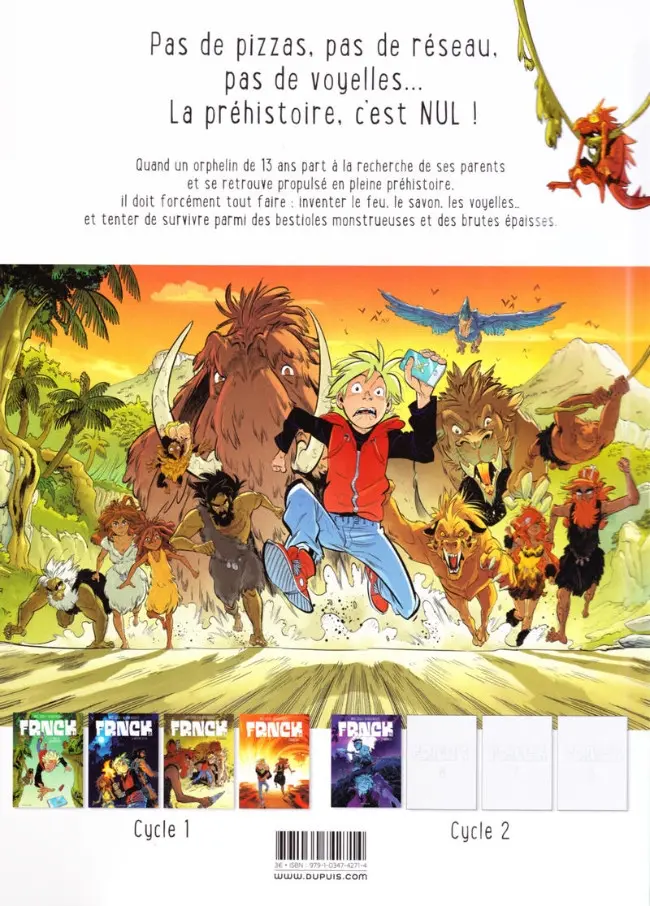 Verso de l'album Frnck Tome 1 Le début du commencement