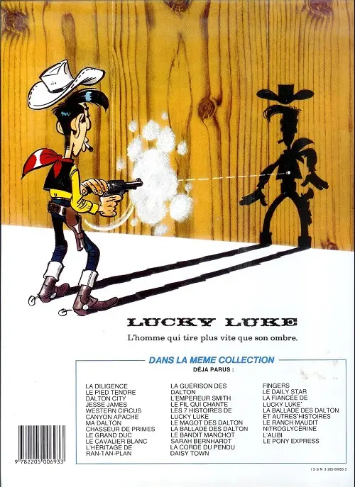 Verso de l'album Lucky Luke Tome 40 Le grand duc