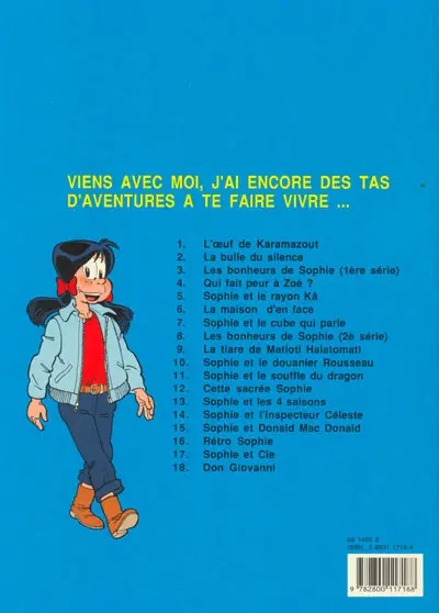 Verso de l'album Sophie Tome 13 Les quatre saisons