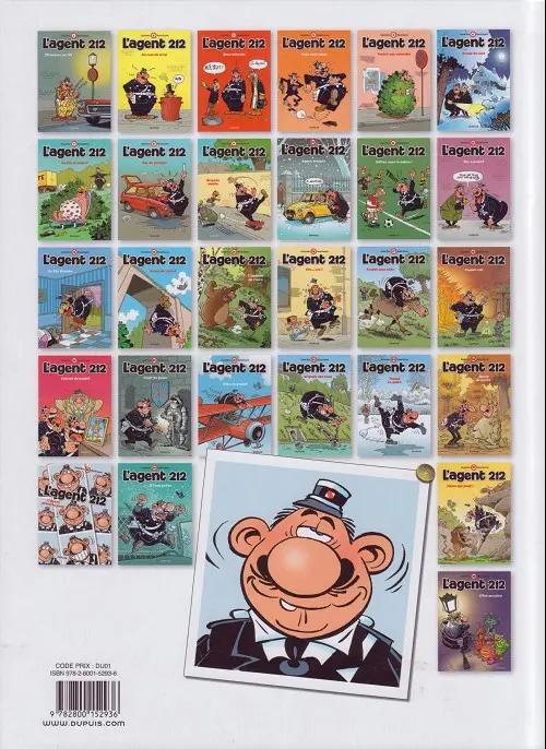 Verso de l'album L'Agent 212 Tome 21 Ailes de poulet