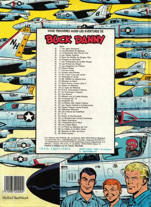 Verso de l'album Buck Danny Tome 33 Le mystère des avions fantômes
