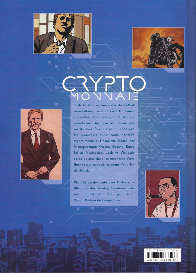 Verso de l'album Crypto monnaie - Le Futur de l'argent