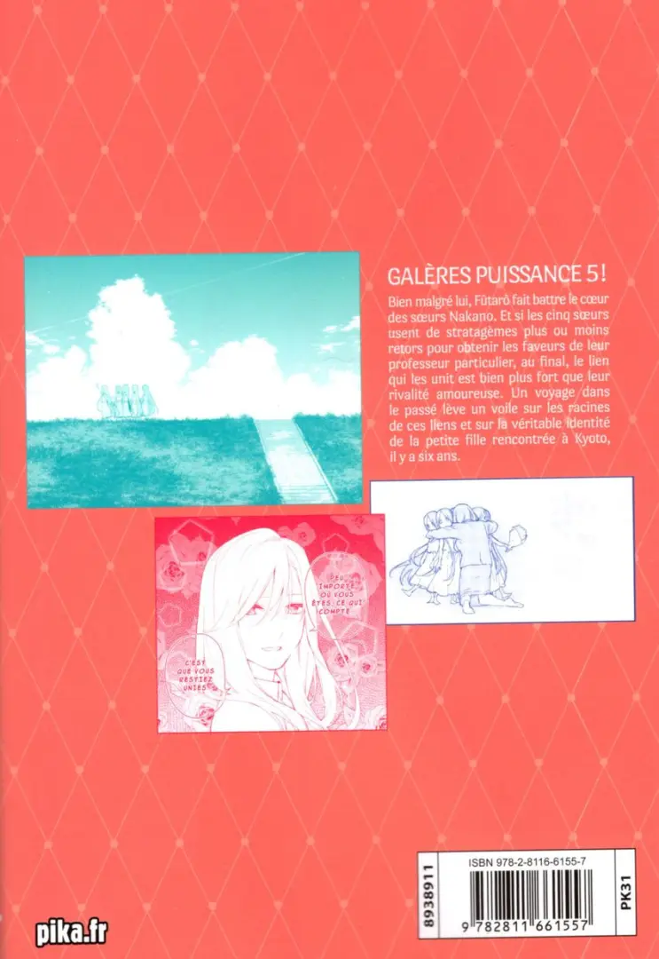 Verso de l'album The Quintessential Quintuplets 11