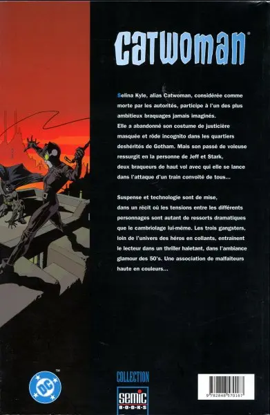 Verso de l'album Catwoman Le grand braquage