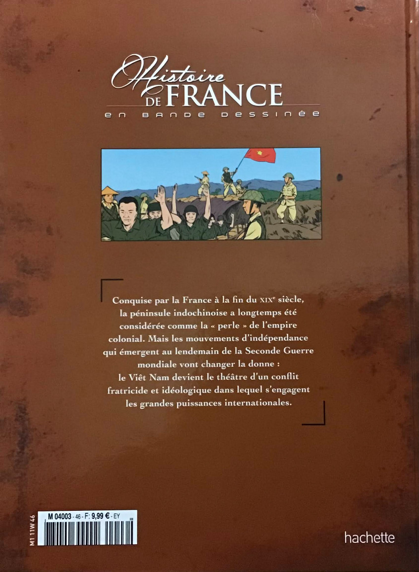 Verso de l'album Histoire de France en bande dessinée Tome 57 L'Indochine et le désengagement colonial 1945-1962