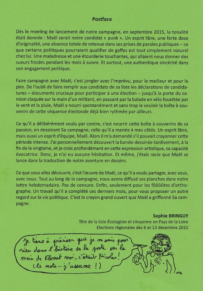 Verso de l'album Ceci est ma campagne !