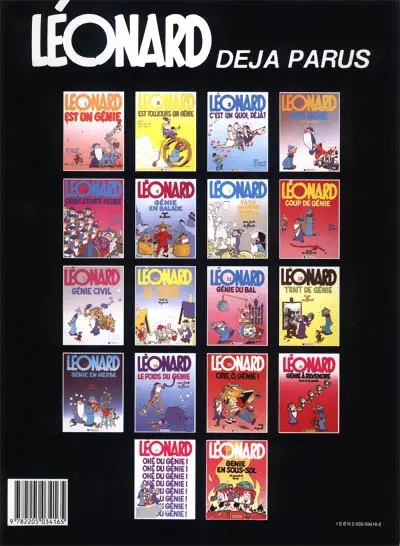 Verso de l'album Léonard Tome 16 Génie à revendre