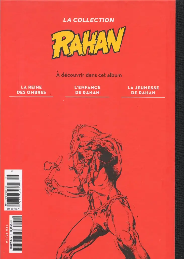 Verso de l'album Rahan La Collection (Hachette) Tome 36
