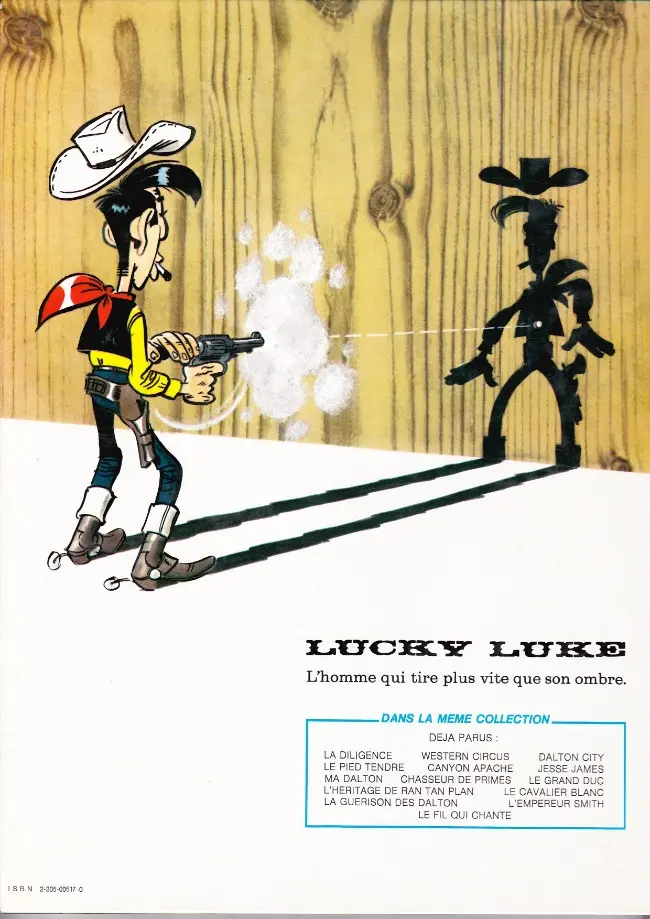 Verso de l'album Lucky Luke Tome 37 Canyon Apache