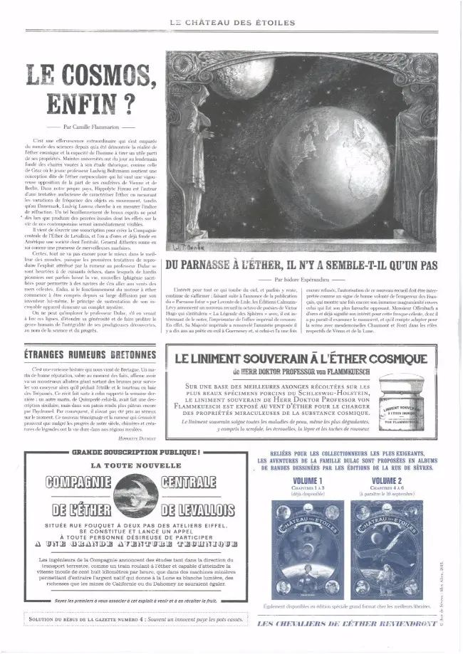 Verso de l'album Le Château des étoiles Le Château des Etoiles - Gazette N° 6 Le Roi-Lune