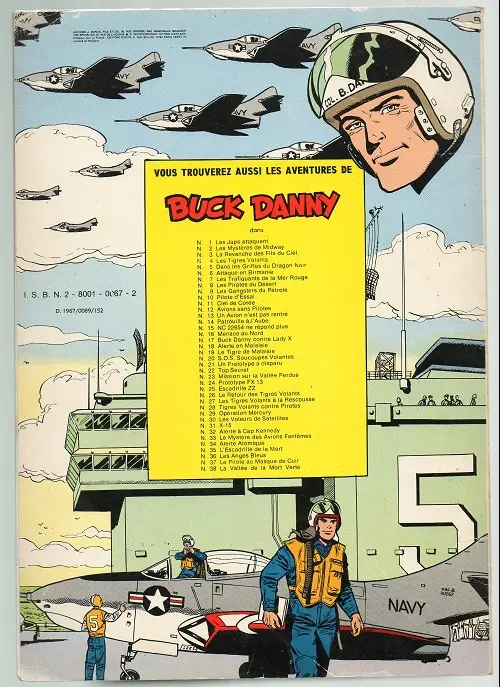 Verso de l'album Buck Danny Tome 30 Les voleurs de satellites