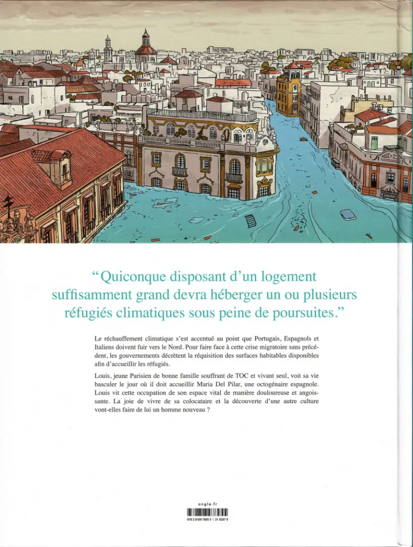 Verso de l'album Réfugiés climatiques & castagnettes Tome 1