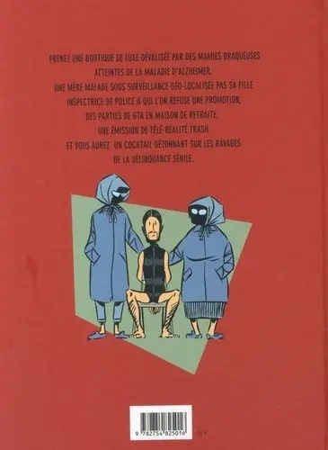 Verso de l'album Seconde partie de carrière La retraite de sa mère, elle ne l'avait pas calculée...