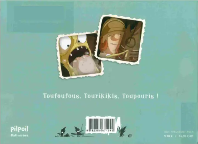 Verso de l'album Les toupouris 1 La boîte à images